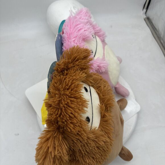 2022 Kellytoy Squishmallow Brina & Benny Duo Bigfoot 8 “ Brown & Pink Plus NWT - Picture 6 of 7